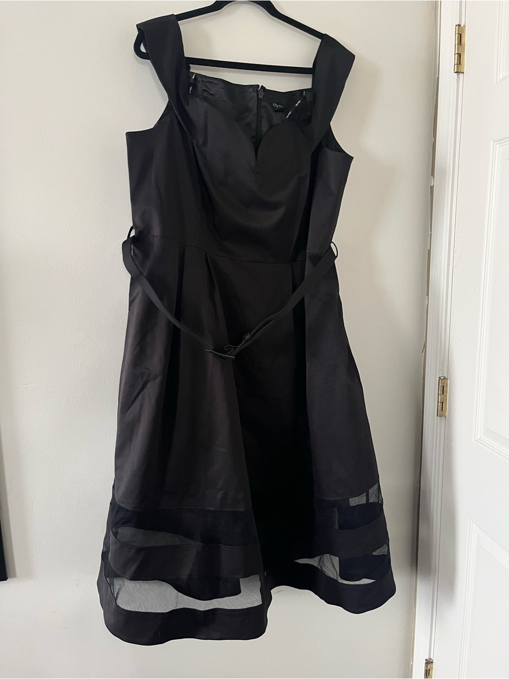 City Chic Black Fit And Flare Cocktail Mini Dress 20W Business Casual Going Out